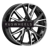 Диски КИК 6,5x18/5x112 ET38 D66,6 Кайлас (КС1054) Алмаз черный