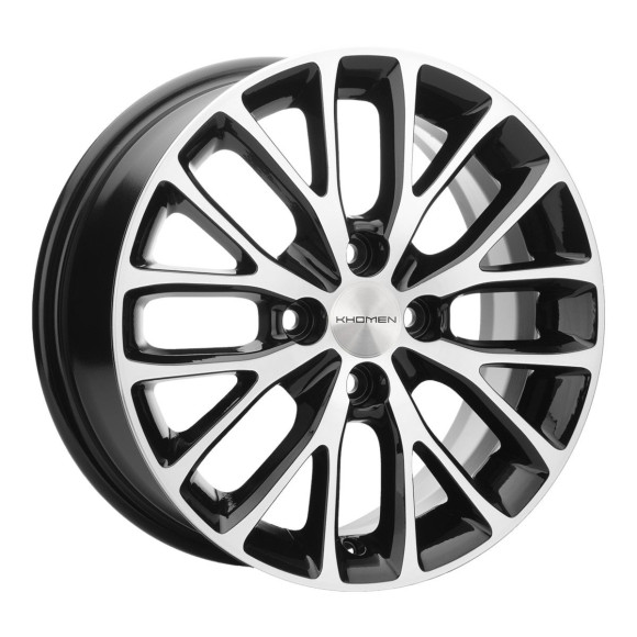 Диски Khomen Wheels 6x15/4x100 ET50 D60,1 KHW1506 (Vesta) Black-FP