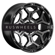 Диски LS FlowForming 9x20/6x114,3 ET25 D67,1 RC68 BKF (конус, Колпак+лого)