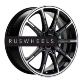 Диски Khomen Wheels 6,5x17/4x100 ET50 D60,1 KHW1707 (Lada Vesta) Black-FP