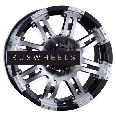 Диски LS 9x20/6x139,7 ET20 D106,1 954 BKF (конус, Колпак+лого)