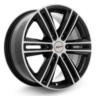 Диски Xtrike 7.5\R17 6*139.7 ET25 d100.1 BK/FP
