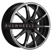 Диски Khomen Wheels 6,5x17/4x100 ET49 D54,1 KHW1707 (KIA Rio I/II Solaris I/II) Black-FP matt