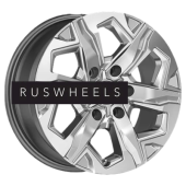 Диски КИК 7,5x17/6x114,3 ET39 D67,1 Тейт (КС1050) Дарк платинум