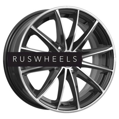 Диски КИК 6x15/4x100 ET40 D60,1 Пойнт Бланк-оригинал (KC884) Алмаз черный SK