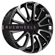 Диски PDW 9,5x22/5x120 ET45 D72,56 7013 Gloss Black Machine Face (PDW)
