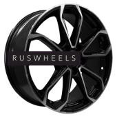 Диски Khomen Wheels 7x18/5x114,3 ET45 D60,1 KHW1816 (Geely Atlas (Pro) / Changan CS55 (75)) Black-FP