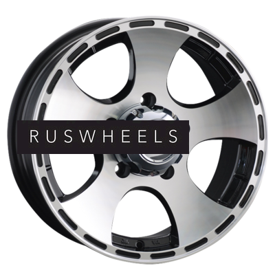 Диски LS 7x16/5x139,7 ET5 D108,5 795 BKF (конус, Колпак+лого)